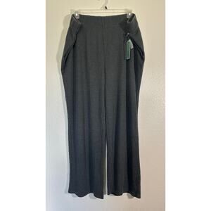 Terra & Sky NWT Size 3X Soot Black Waffle Knit Pants Casual Lounge Sleep Pull-On
